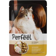 Корм «Perfeel» для взрослых кошек, с курицей, в соусе, 75 г