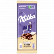 Шоколад молочный «Milka bubbles» с кокосовой начинкой, 92 г