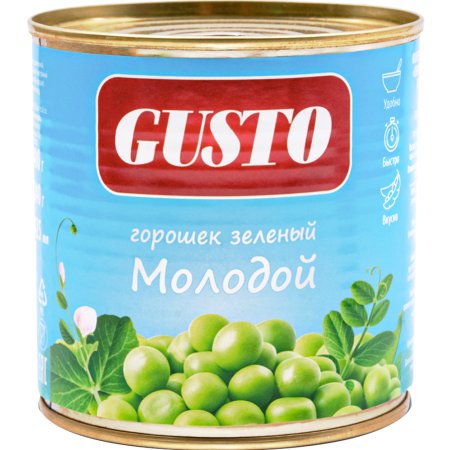 Горошек зел. «GUSTO» (молодой) 400г