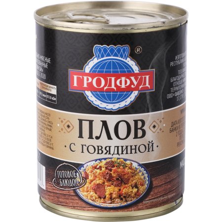 Консервы мясн.р«ПЛОВ С ГОВЯДИНОЙ» 340г