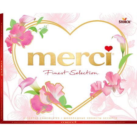 Набор шоколадных конфет «Merci» valentine day, ассорти, 250 г