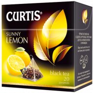 Чай чёрный «Сurtis» солнечный лимон, 20 пакетиков.