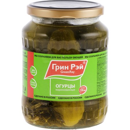 Огурцы марин. «GREEN RAY» (9-12) 720мл