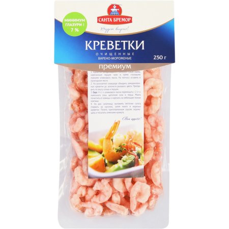 Мясо креветки «Премиум» мороженое, 250 г