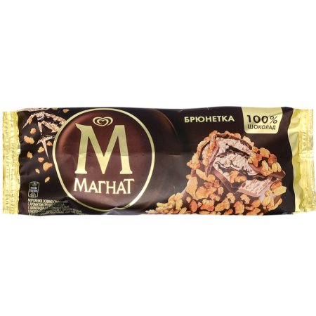 Мороженое «Магнат» Брюнетка, шоколадное с грецким орехом, 74 г